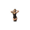 Body dentelle noir,  rayé en dentelle et fine résille 